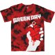 thumbnail image 1 of Green Day - Camiseta American Idiot Lavado Con Tinte para Adultos Unisex (Rojo), 1 of 2