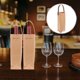 thumbnail image 1 of unbranded Bolsa Para Vino En Papel Kraft Color Marrón Con Asas De PU Resistente Y Reutilizable, 1 of 8