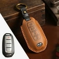 thumbnail image 1 of Car Key Fob Cover Case Protector For Infiniti Car Key Case Fob Cover Leather Full Wrap, 1 of 24
