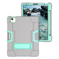 thumbnail image 2 of For iPad Air 4 10.9" 2020 Cover, Kid Friendly Heavy Duty Shock Resistant Rugged Case with Built-in Pen Holder Stand for 2020 Released Apple iPad Air 4 10.9"(Grey), 2 of 4