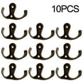 10X Wall Door Zinc Alloy Antique Hook Hanger for Key Clothes Coat Hat