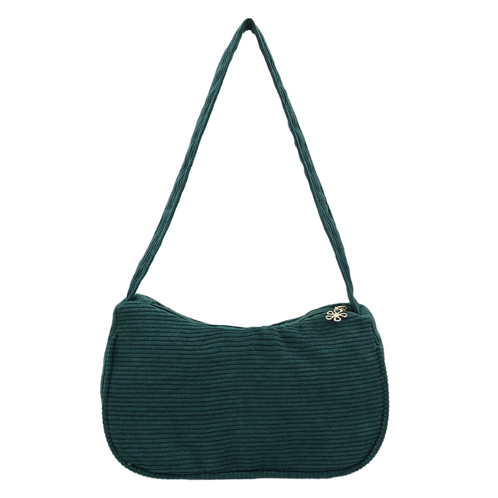 Yucurem Retro Women Corduroy Underarm Bag Small Solid Color Handbags ...