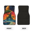 thumbnail image 2 of Honeii Abstract Tree Castle Print Car Foot Mat Four-Piece Set - Front & Rear Universal Car Floor Mats for SUVs, Trucks, Sedans, 2 of 7