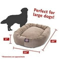 thumbnail image 3 of Majestic Pet Villa Velvet Bagel Pet Bed for Dogs, Calming Dog Bed Washable, Large, Pearl, 3 of 5