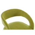 thumbnail image 3 of Guyou Modern Dining Chairs Set of 2, Velvet Upholstered Barrel Kitchen Chairs with Open Back, Lovely Dresser Chair, Comfy Dining Side Chairs for Dining Room Bedroom Living Room, Green, 3 of 9