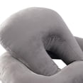 thumbnail image 4 of Memory Foam Explosions Pillow Support for Office Travelling Desk gray, 4 of 7