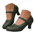 thumbnail image 1 of Dakaela Escarpins pour Femmes à Bout Fermé à Plateforme Mary Jane à Petits Talons pour Mariage Bureau Danse Chaussures de Robe, 1 of 8