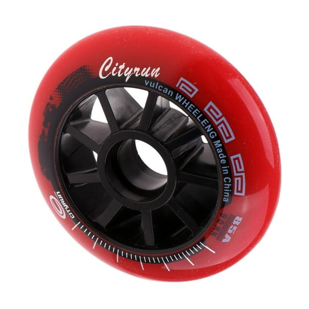 Ruedas de repuesto para patines en línea para hombres y mujeres, accesorio de patinaje de 90-110 mm rojo