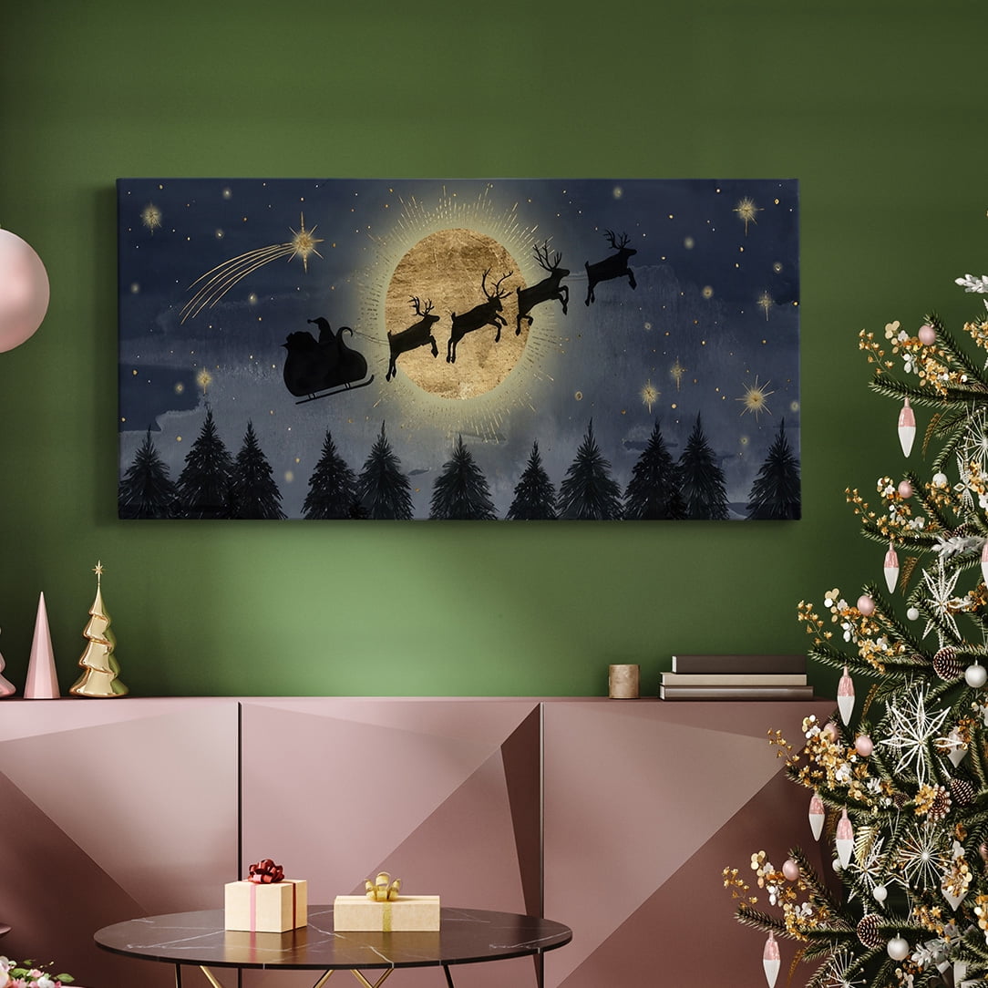 Celestial Christmas Collection D- Gallery Wrapped Canvas