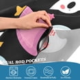 thumbnail image 3 of Yayeee Kitchen Curtains Tier Pair Light Filtering 27"x36" Rod Pocket Short Cafe Window Panel, White Halloween Ghost, 3 of 7