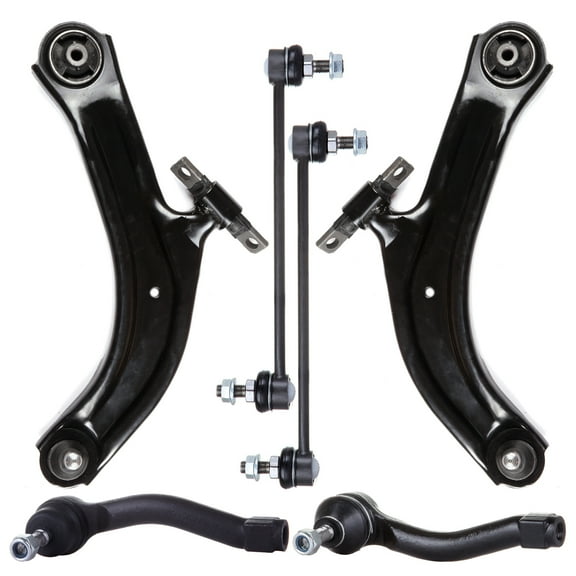 ECCPP Control Arm Kit 2007 2008 2009 2010 2011 2012 For Nissan Sentra - Lower Control Arms Front Sway Bar End Links Outer Tie Rod Ends