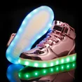 thumbnail image 2 of Zapatos para niños con luz Led colorida, zapatos con lámpara superior alta para primavera y otoño, deportes informales para niños y niñas, 2 of 5