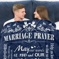 thumbnail image 2 of Marriage Prayer, Wedding Gifts for Newlyweds, Marriage Prayer Wedding Gifts 50" x 60" Blankets, Engagement Gifts for Couples Christian Religious Prayer Quote, Bridal Shower Gifts, 2 of 6