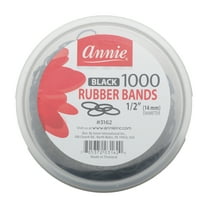 Annie Black Rubber Bands, 1000 Count