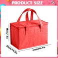 thumbnail image 3 of Insulated Lunch Bag,Reusable Lunch Box Container,Red Large Leakproof Thermal Snack Bag,Insulated Cooler Bag for Men Women Work Travel Picnic Outdoor, 3 of 7