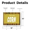 thumbnail image 2 of Farm Fresh Corn Yard Sign 12 Inch x 16 Inch Single Sided Weatherproof Heavy-Duty Plastic with Stake | Locally Grown, Sweet Harvest, Seasonal Favorites | Made in USA, 2 of 7