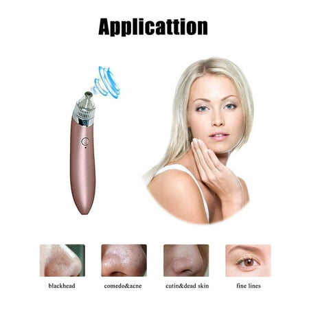 Dilwe Blackhead Remover, Pore Vacuum Electric Blackhead Vacuum Extractor Clean Tool - Comedo Pore Extracotr Beauty Device for Blackhead Remover Vacuum Suction Cleanser