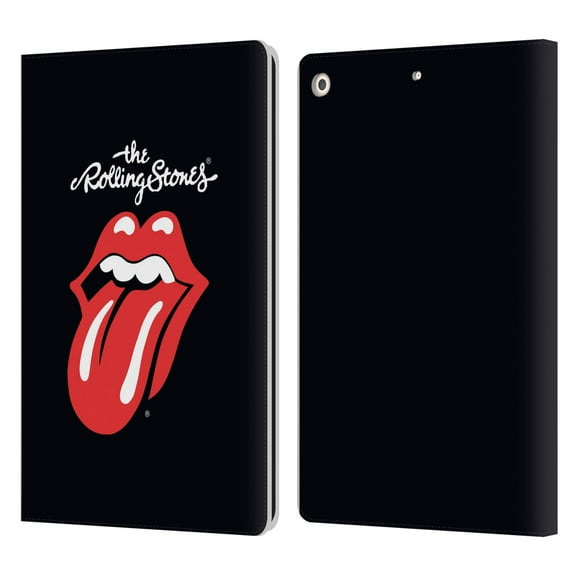 Head Case Designs Officially Licensed The Rolling Stones Key Art Tongue Classic Leather Book Wallet Case Cover Compatible with Apple iPad 10.2 2019/2020/2021
