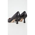 thumbnail image 3 of Sam Edelman Rika Black Slip On Pointed Toe Covered Kitten Mid Heel Dress Pumps (Black, 10), 3 of 4