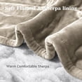 thumbnail image 2 of Lukasa Heated Blanket Electric Throw - Flannel / Sherpa Reversible Fast Heating Blanket with 3 Heating, 2 of 5