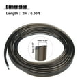 thumbnail image 5 of Unique Bargains 3mm 0.12" 2m 6.56ft Universal Skirt Side Glow Optic Fiber Cable LED Car Light Decoration Black, 5 of 6