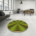 thumbnail image 4 of Ahgly Tapis d'Intérieur Lavable en Machine Carré Vert Pistache Transitionnel, 7 Pieds Carré, 4 of 7
