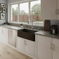 thumbnail image 4 of Black Matte Smooth Apron 36" x 18" Single Bowl Fireclay Farm Sink, 4 of 9
