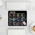 thumbnail image 5 of Chanana Mouse Pad Calendar 2026 10.3"X8.3", Calendar Mouse Pad Black Mousepad with Non-Slip Rubber Waterproof, Office Home Desk Decor Accessories for Computer Laptop Work Gaming, 5 of 7