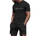 thumbnail image 2 of Conjunto de pantalones cortos con estampado de moda de verano 2024 para hombre, conjunto deportivo transpirable de secado rápido, conjunto de camiseta de manga corta, conjunto de jogging para hombre, 2 of 5
