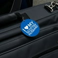 thumbnail image 5 of I Love My Scottish Husband Round Luggage ID Tag Card Suitcase Carry-On, 5 of 7