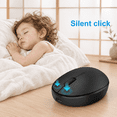 Mini Rechargeable Wireless Silent Travel Mouse for Laptop, Black ...