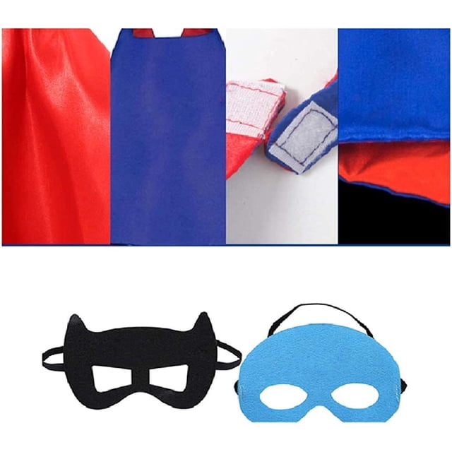 Set de capas de superhéroes y pulseras Slap para niños de 18 a 12 años