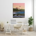 thumbnail image 2 of Stupell Industries Visit Massachusetts Pink Sunset Sky Ocean Inlet Graphic Art Gallery Wrapped Canvas Print Wall Art, Design by David Owens Illustration, 2 of 7