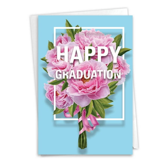 1 Funny Graduation Card with Envelope - Flowers for Grad C3532GDG