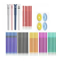 YiJuHui 36pcs Erasable Gel Pens 0.5mm Fine Point Refillable Ink Cartridges for Smooth Writing Office Supplies