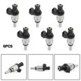 thumbnail image 4 of 6Pcs Fuel Injector Nozzle 1427240 for BMW E46 E39 X3 Z3 Z4 3 5 Siemens Deka Flow Matched Engine 25L 13537546244 1439800, 4 of 5