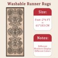 thumbnail image 6 of 2x6 FT Kitchen Runner Rugs Non Skid Washable, Faux Wool Rug Runners for Hallways Bathroom Carpet Runner, Soft Indoor Modern Floor Rug for Entryway Laundry Room, 6 of 11