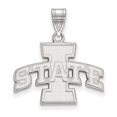 thumbnail image 1 of Solid 14k White Gold Official Iowa State University Medium Pendant Charm - 22mm x 21mm, 1 of 3