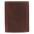 thumbnail image 4 of CTM  Leather Contrast Stitch Trifold Wallet (Men), 4 of 5