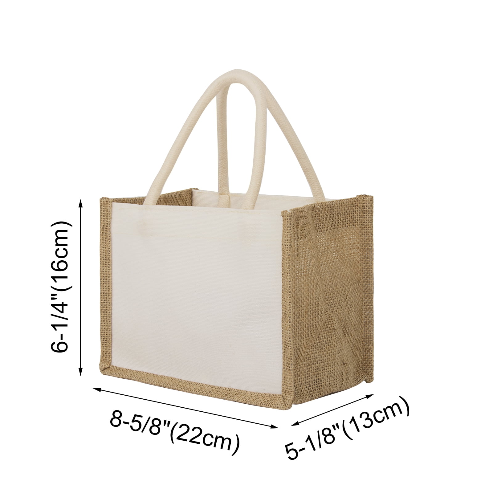  Sweetude 6 Pieces Extra Large Canvas Tote Bag Utility