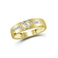 thumbnail image 3 of Diamond Princess 10kt Yellow Gold His Hers Round Diamond Solitaire Matching Wedding Set 1/4 Cttw, 3 of 4