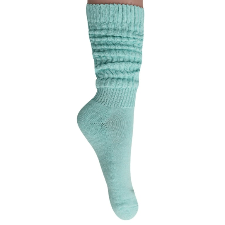 3 Pairs Slouch Socks Cotton Knee High Scrunch Socks (Almond 3 Pairs Slouch Socks Cotton Knee High Scrunch Socks (Almond