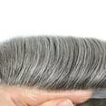 thumbnail image 3 of LYRICAL HAIR Toupee for Men 0.04-0.06mm Ultra Thin Skin Mens Toupee Hairpiece Human Hair Replacement Systems All V-Looped PU Toupee Hair for Men Natural Hairline Mens Hair Wig Units, 3 of 7