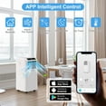 thumbnail image 3 of 10,000 BTU Portable Air Conditioners for Room Up to 450 Sq.Ft, Smart WIFI Remote Control, 3 Models Cooling, Dehumidifier and Fan, Exhaust Hose & Window Installation Kit Included, 3 of 12