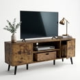 thumbnail image 6 of Homall Modern TV Stand for TVs up to 55'', Wood Entertainment Center with Storage Drawers & Cable Management for Living Room, Rustic Oak, 6 of 8