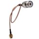 thumbnail image 2 of Cable de antena de mano de 15 cm SMA macho a UHF SO-239 conectores hembra Adaptador Reemplazo de cable de línea Kearding TX1007-00, 2 of 2