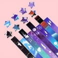 thumbnail image 1 of Tira de origami de estrellas impresas con dibujos animados, trébol de cuatro hojas, estrellas navideñas, paquete de papel hecho a mano en color para origami, 1 of 5