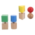 thumbnail image 4 of 1 juego de rompecabezas de clavijas geométricas de madera con formas para niños, desarrollo de habilidades motoras finas, juguete educativo de tornillos y bloques para niños y niñas, 4 of 8
