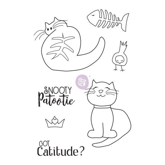 PRIMA MARKETING INC JN Doll Stamps-Snooty Cats UPC 655350912970