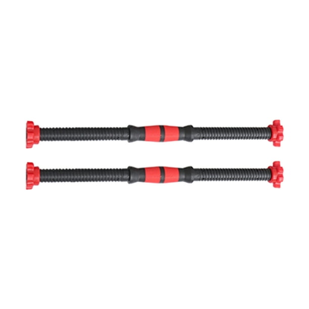 2pcs 50cm Mancuernas Barras Mancuernas Mancuernas para levantar pesas Juego de collar con 4 tuercas para gimnasio Barbells Mancuernas Barras Entrenamiento de fuerza (color aleatorio)